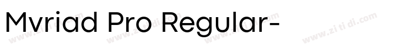 Mvriad Pro Regular字体转换